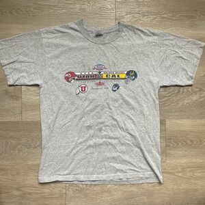 2009 Poinsettia Bowl Utah vs Cal State Grey Cotton T Shirt